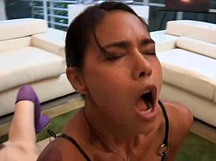 I feel these two brunettes dive into intense pussy licking with dildo toys and heels on