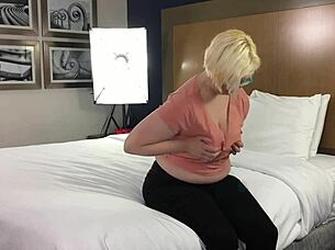 violet vixen teases with dildo in close angle trailer