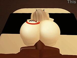 Roblox la chica tímida resultó ser muy lujuriosa