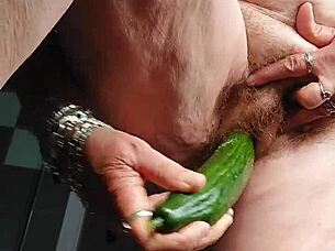 I use cucumber on hairy granny beaver