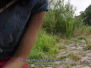 hunt4k buys a stranger's wife at the shopping center