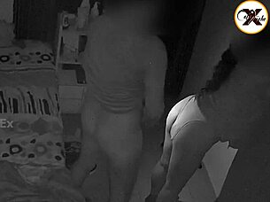 hey, hot latina sneaks in while i masturbate and takes my cock deep in her curvy ass on camera