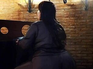 Thong-clad goddess dominates with big ass panty tease and jerk off instructions for quick handjob release