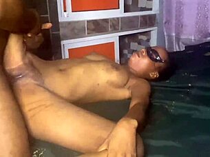 ebony babe enjoys black cock before completing her homework