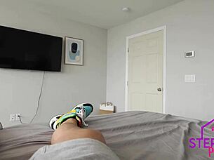 Hey, little blonde helps me out with some wet pussy action and blowjob in pov - Becky Summer.