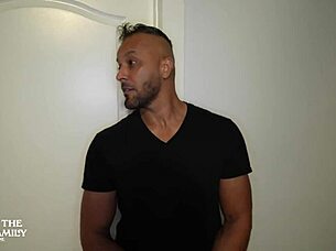 Canadian slut hotwife Angie Bloom takes double penetration from two guys in cowgirl and doggystyle.