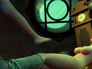 Emma Frost takes control in the bedroom, delivering strapon punishment to submissive partner in intense lesbian encounter.