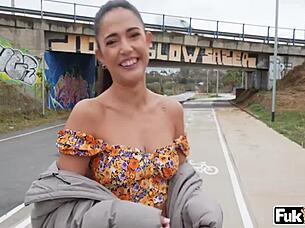 Nuria Millan Banged in Public Anal Session