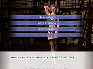 hey, let's play with emma in the library, she whispered, teasing with big tits and blonde blowjob charm.