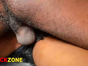 Why not enjoy this hot ebony babe with small waist riding dick?