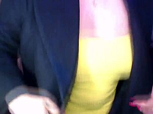 A Cool Busty Vulgar Mature Whore In Glasses With A Ponytail On Her Head