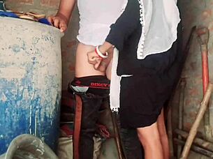 Plump sexy indian wife plays with pussy as anniversary gift on country ranch