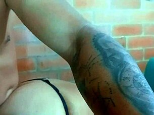 submissive mexican milf with natural tits spreads big ass for doggystyle fucking by lover in homemade creampie session.