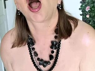 Mature Milf with Huge Natural Tits Enjoys Fucking in Lingerie from Pov Angle at Home