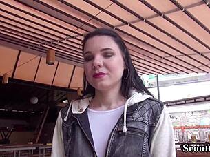 German Scout Picks Up Hairy Teen 18+ Tata Lilashi For Outdoor Fuck!