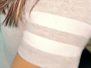 Amateur couple in outdoor public sex with latina in miniskirt