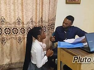 College Teen Girls in Skirts Seduce Lecturer for Quickie Cowgirl Fuck