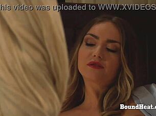 Tight Lesbian Slaves Pose Naked For Dominant Madame. They Endure Bondage And Fingering In Bdsm Scene.