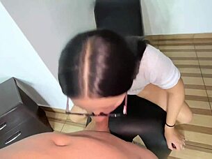 Amateur couple in outdoor public sex with latina in miniskirt