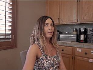 I feel so horny watching friends hot mom helena price strip and get creampie fucked in shower