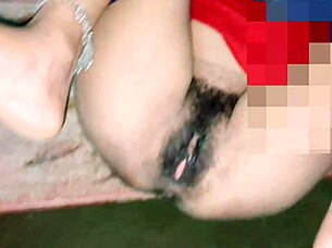 Plump sexy indian wife plays with pussy as anniversary gift on country ranch