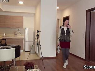 German Scout Picks Up Hairy Teen 18+ Tata Lilashi For Outdoor Fuck!