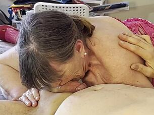 Oh granny fuscia, you're a gilf blowjob goddess sucking that cock deepthroat style!