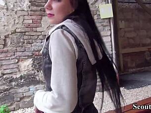 German Scout Picks Up Hairy Teen 18+ Tata Lilashi For Outdoor Fuck!