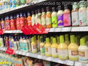 Ali Allure goes panty shopping in store trailer watch full on red