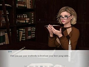 hey, let's play with emma in the library, she whispered, teasing with big tits and blonde blowjob charm.