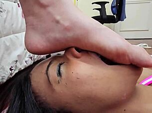 why not try some face stomping for fun with this brazilian brunette?