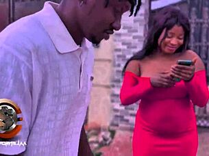 Ebony Curvy Chick Rides Big Black Cock Bent Over In Doggystyle Fucking