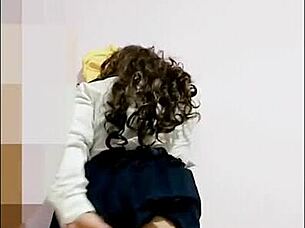 Oh man, my Mexican niece keeps teasing with those short uniform skirts, and today I finally fuck her hard in homemade action outdoors.