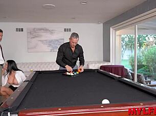 Bombastic Secretary Shares Deep Double Penetration In Wild Threeway With Bosses