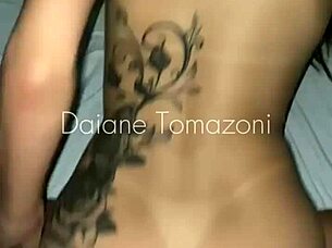 In the college bathroom, a steamy encounter unfolds with a classmate in fishnets.