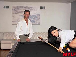 Bombastic Secretary Shares Deep Double Penetration In Wild Threeway With Bosses