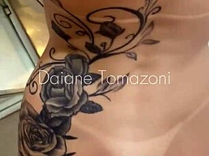 In the college bathroom, a steamy encounter unfolds with a classmate in fishnets.