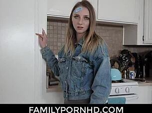 hey, check out how stepsis squirts wildly on that huge cock in intense hardcore action outdoors.