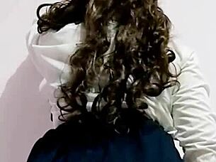 Oh man, my Mexican niece keeps teasing with those short uniform skirts, and today I finally fuck her hard in homemade action outdoors.