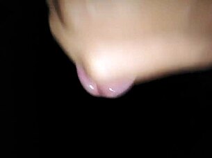 amateur sends a solo video getting all wet during intense masturbation