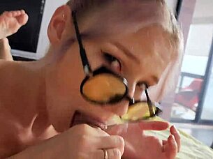 Horny cute teen student shows up at teachers house for homework with excellent blowjob deepthroat cumshot and creampie