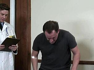 oh blonde milf you're dominating that doctor with your big tits