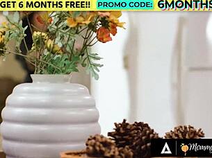 stunned leana lovings discovers little puck wearing a strap-on in the morning