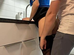 i'm petite and young moaning loud in kitchen with tight pussy action