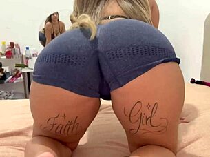 oh yeah, come on, take my big cock deep in your tight ass like this hot latina from the gym, making me cum twice inside!