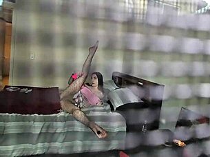 Brunette babe catches me watching through the window and bends over for deepthroat doggystyle pounding. Hotwifechar's dirty tale with Danny Dirt teases more action