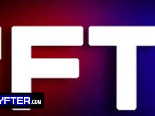 In Shoplyfter case 7906267, candy thief Luna Legend faces Jovan Jordan's intense office encounter.