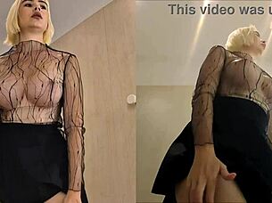 hidden camera captures upskirt views of big tits in outdoor locker room changing