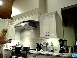 What Makes Brandi Love in Lingerie So Hot During Her Kitchen Cooking Show on Camsoda?