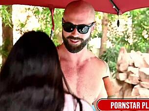 fit hunk danny steele feeds slim babe alex coal with man-milk